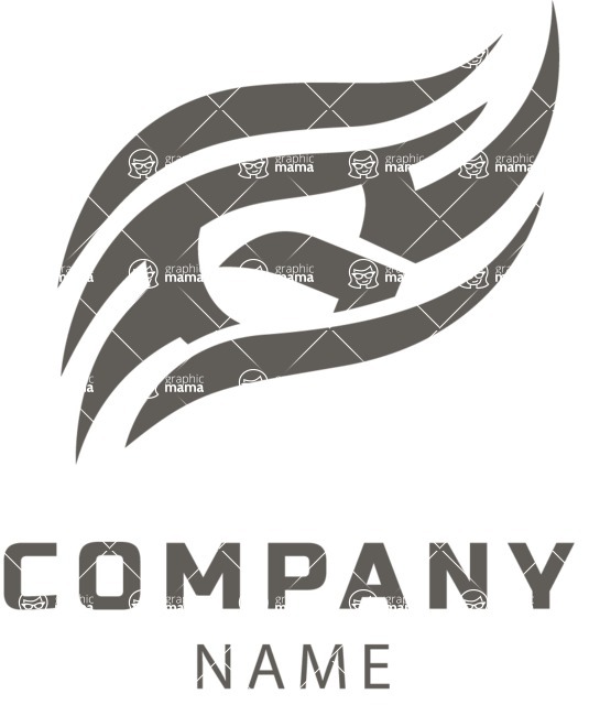 Business Logo Templates - vector graphics in a pack from GraphicMama - Vector Simple Style Logo Design - Black and White